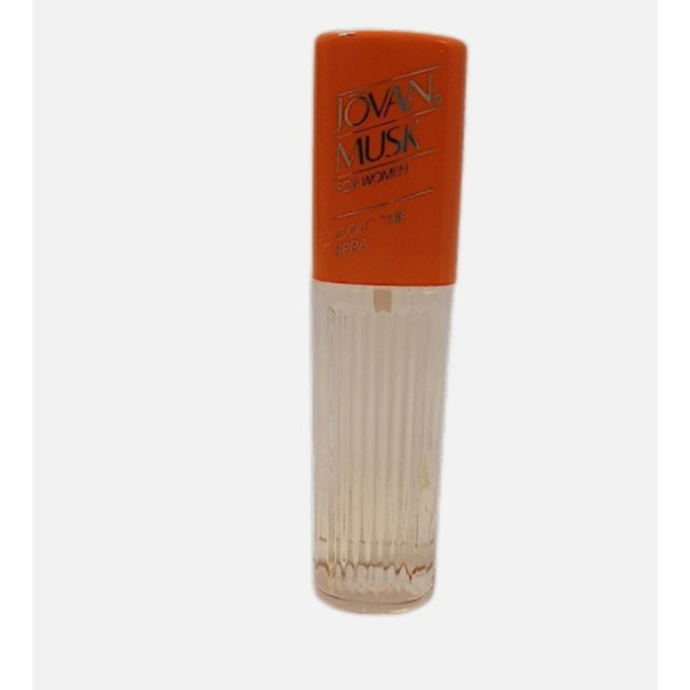 Y2K Coty Jovan Musk For Women Cologne Spray 2 Fl oz FULL Bottle Orange Top VNTG